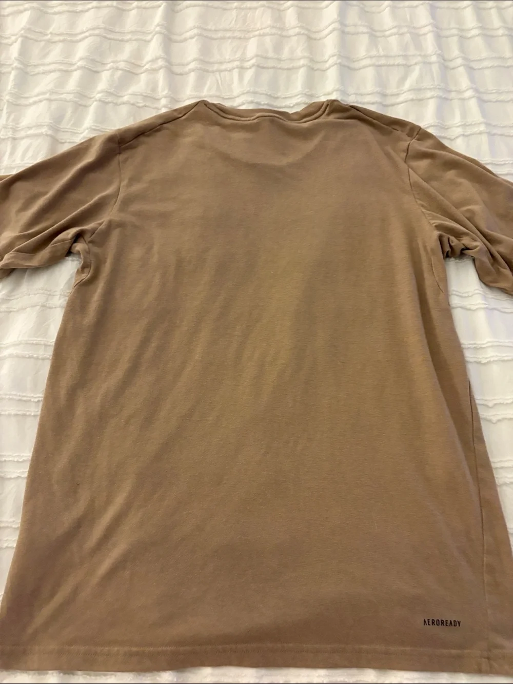 Adidas Men’s Crewneck T‑Shirt in Taupe - Medium